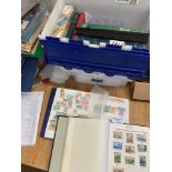 Stamps : Crate of stamps albums includes Eire, The
