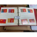 Stamps : Album of GB mint decimal booklets all com