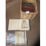 Stamps : Heavy box of JERSY & C I mint in albums,