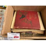 Cigarette Cards : Large box of cards in set albums