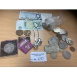 Coins : Nice collection of coins/notes inc £5, Edw