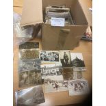 Postcards : Box of postcards - nice interesting bo