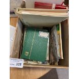Stamps : Box of albums, stockbooks, tins, loose et