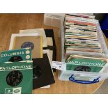 Records : A super crate of 7" singles over 100 maj