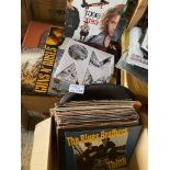 Records : Box of 40+ albums mixed lot inc Inxs, Gu