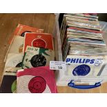 Records : Crate of 120+ 7" singles good lot many v