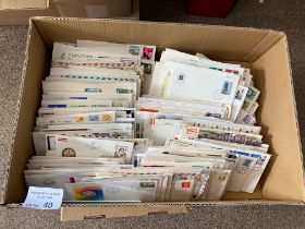 Stamps : World - box of covers across the world in