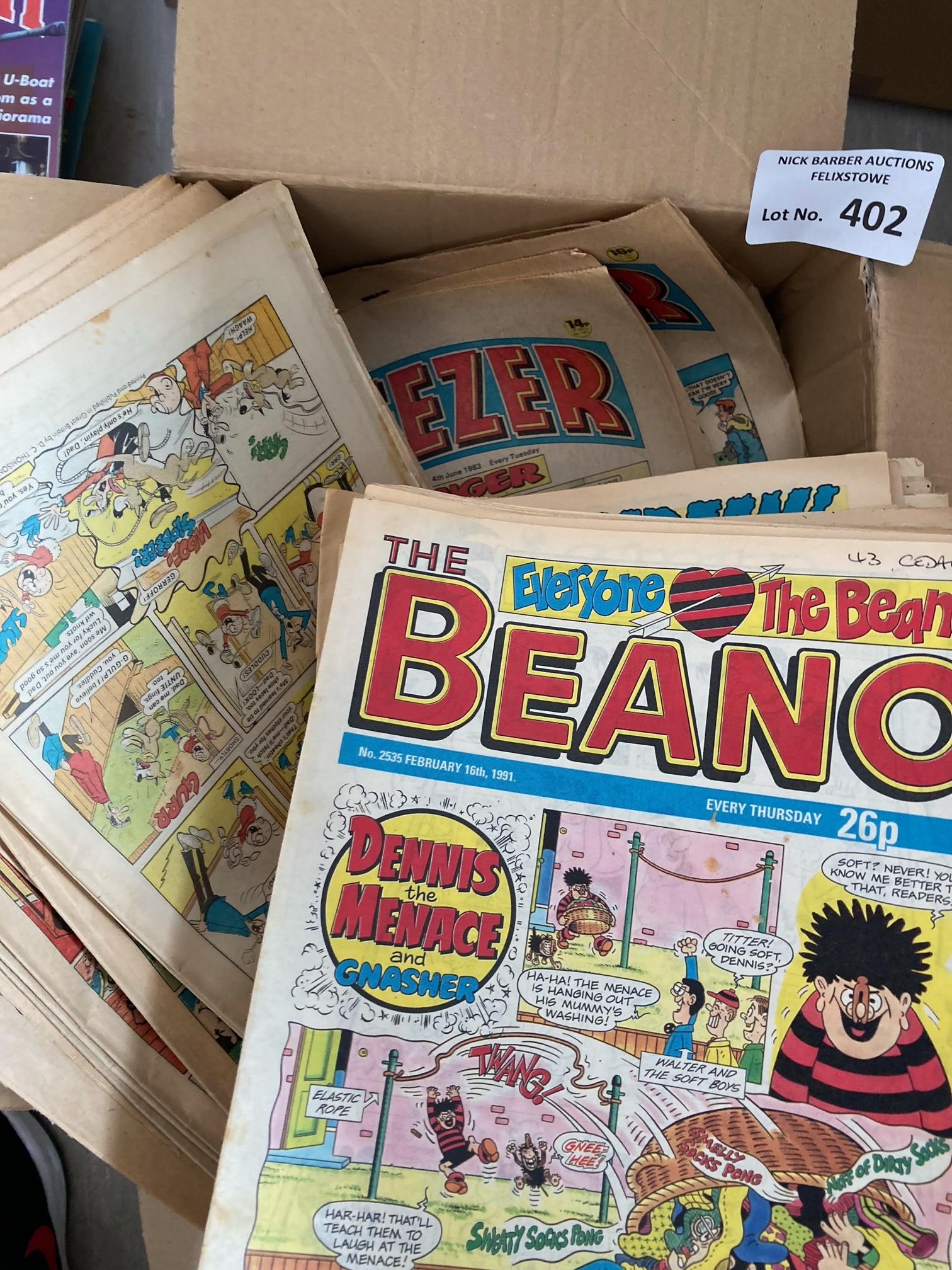 Comics : 250+ Beano, Nutty, Beezer, Dandy 1980s -