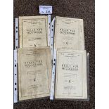 Speedway : Belle Vue 4 'wartime' programmes 1942/3