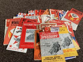 Speedway : Programmes collection of mostly 1950s p