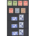 Stamps : Great Britain Geo VI Valuable lot with ma