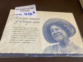 Banknotes : Queen Mother £20 100th birthday notes