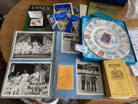 Cricket : Essex C.C.C. memorabilia - includes prog