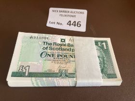 Banknotes : £1 Royal Bank of Scotland bank notes r