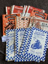 Speedway : Collection of post war programmes 1947