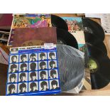 Records : BEATLES 6 albums - mix of early/later pr