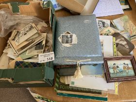 Collectables : Ephemera - Box of various items inc