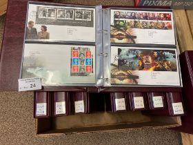 Stamps : GB large box of FDCs in 8 Royal Mail albu