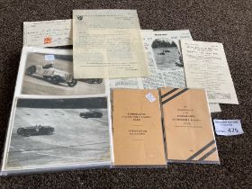 Motor Racing : Interclub race meeting programme B