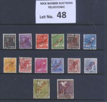Stamps : Germany Berlin 1949 Definitives overprint