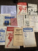 Football : Ipswich Town away programmes pre 1950 (