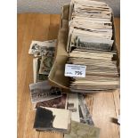 Postcards : Box of 600+ mostly vintage cards b/w w