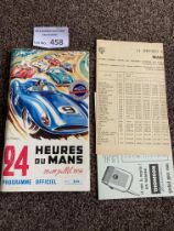 Motor Racing : Le Mans 24 hour race programme rare