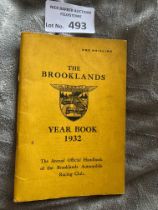 Motor Racing : Brooklands Yearbook 1932 - good con