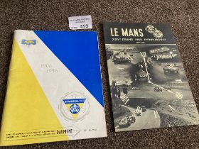 Motor Racing : Le Mans 1957 race programme inc poi