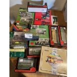 Diecast : Box of model buses - Corgi EFE singles &