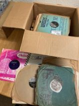 Records : Box of 78s inc Jerry Lee Lewis etc