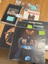 Records : PAUL MCCARTNEY 3 LPS, 1x book, 2 tapes 2
