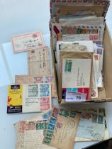 Stamps : Postal history. Box of mostly old covers