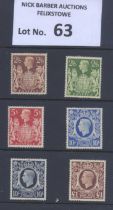 Stamps : Great Britain 1938/48 High Values 2/6-£1