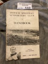 Speedway : Ipswich Speedway handbook 1952 small bo