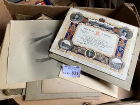 Collectables : Crate of ephemera postcards, photos