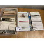 Postcards : Plastic box of early cards 600+ plus a