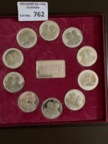 Coins : Boxed silver collection 'Sovereigns of Eur