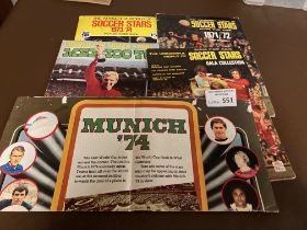 Football : FKS sticker albums 1970/71 71/2 73/4 -
