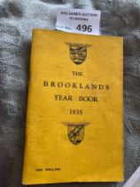 Motor Racing : Brooklands Yearbook 1935- good cond