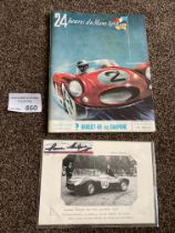 Motor Racing : Le Mans 1958 race programme with po