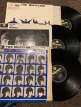 Records : BEATLES (3) albums Help, With The Beatle