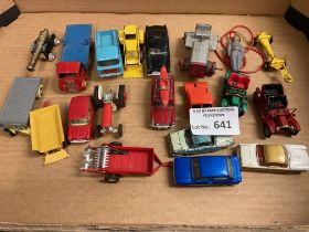 Diecast : Various cars, trucks etc playworn but go