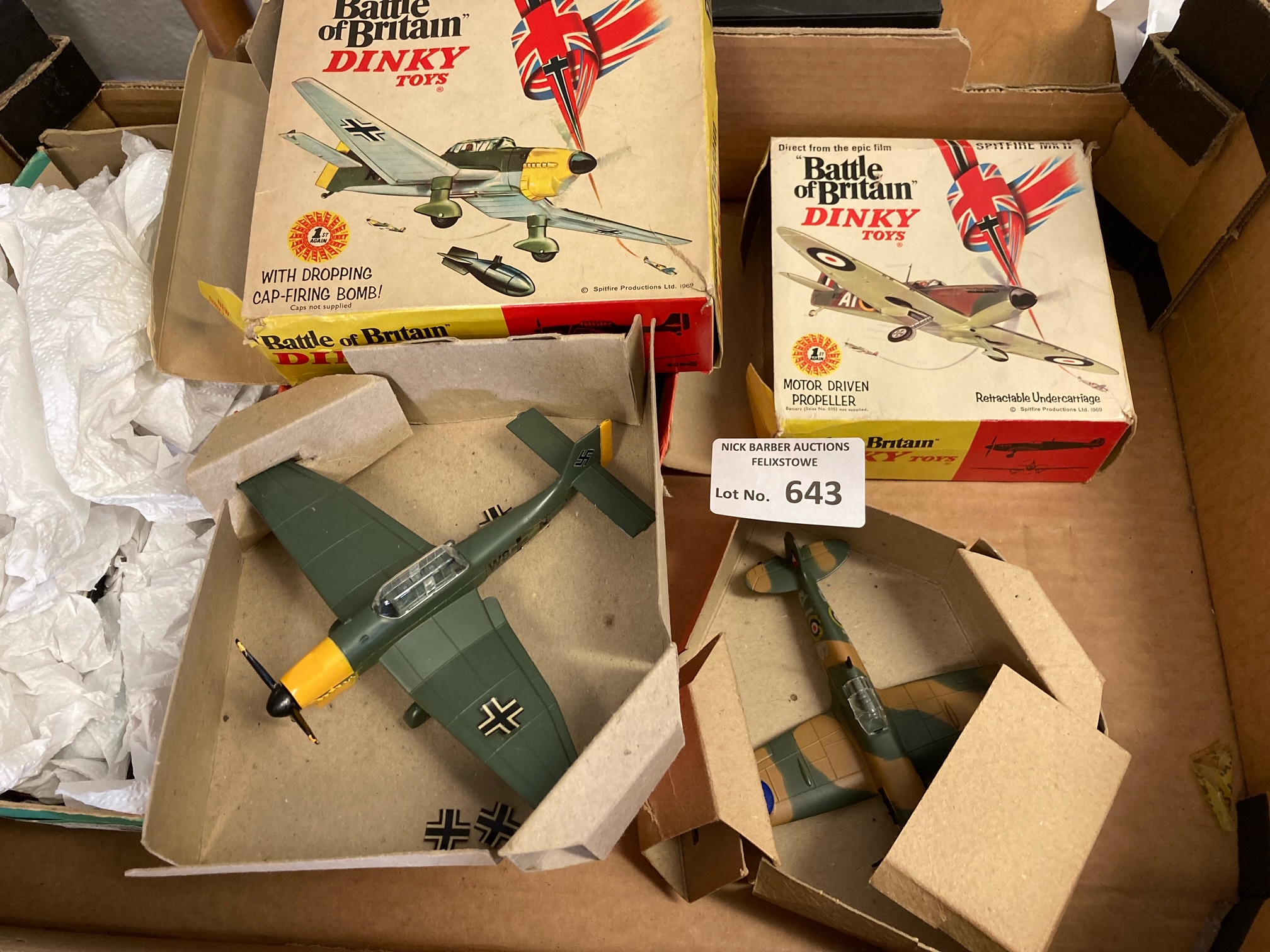 Diecast : Dinky Battle of Britain planes Junkers &