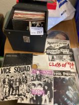 Records : Punk 45s (40+) in case inc The Clash, St