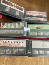 Stamps : GB presentation packs in 3 albums up to l