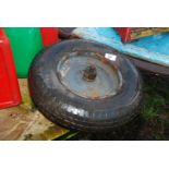 A 400/8 wheelbarrow tyre.