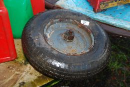 A 400/8 wheelbarrow tyre.