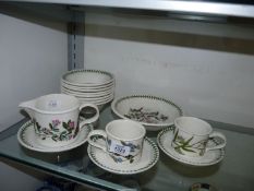 A small quantity of Portmeirion 'Botanic Garden' including cereal bowls, cups, saucers,