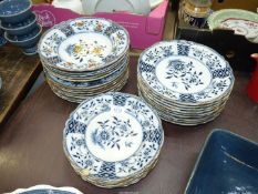 A quantity of Masons Ironstone 'Java' including dinner plates, dessert plates, large soup dishes,